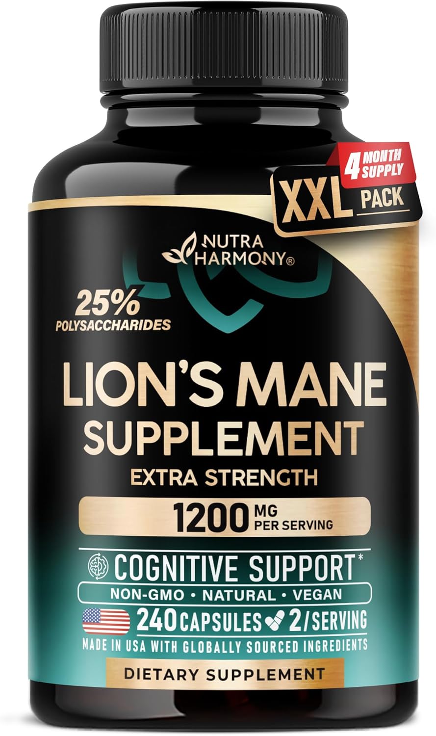 Lion's Mane Supplement Capsules