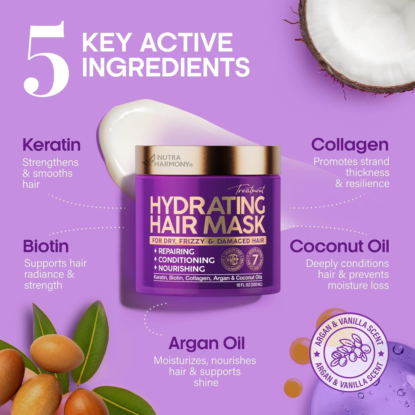 Hydrating Hair Mask for Damaged Hair