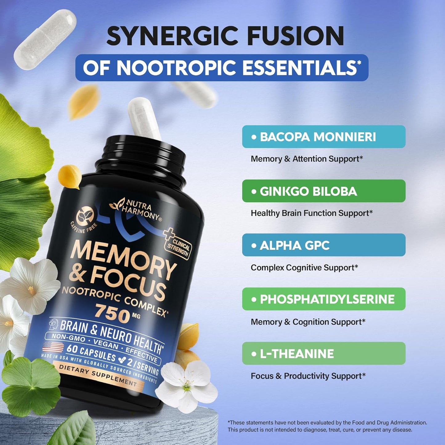 Brain Supplement for Memory & Focus