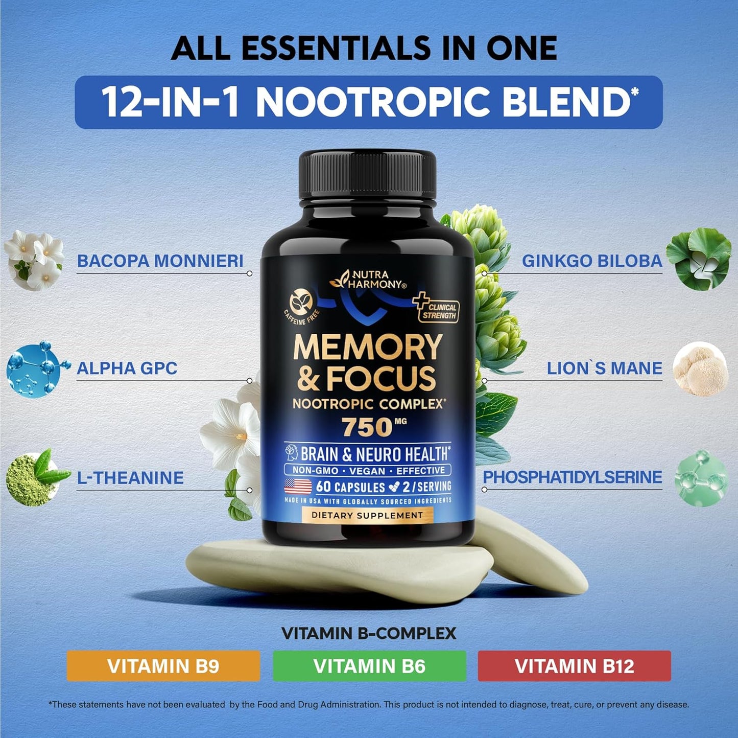 Brain Supplement for Memory & Focus