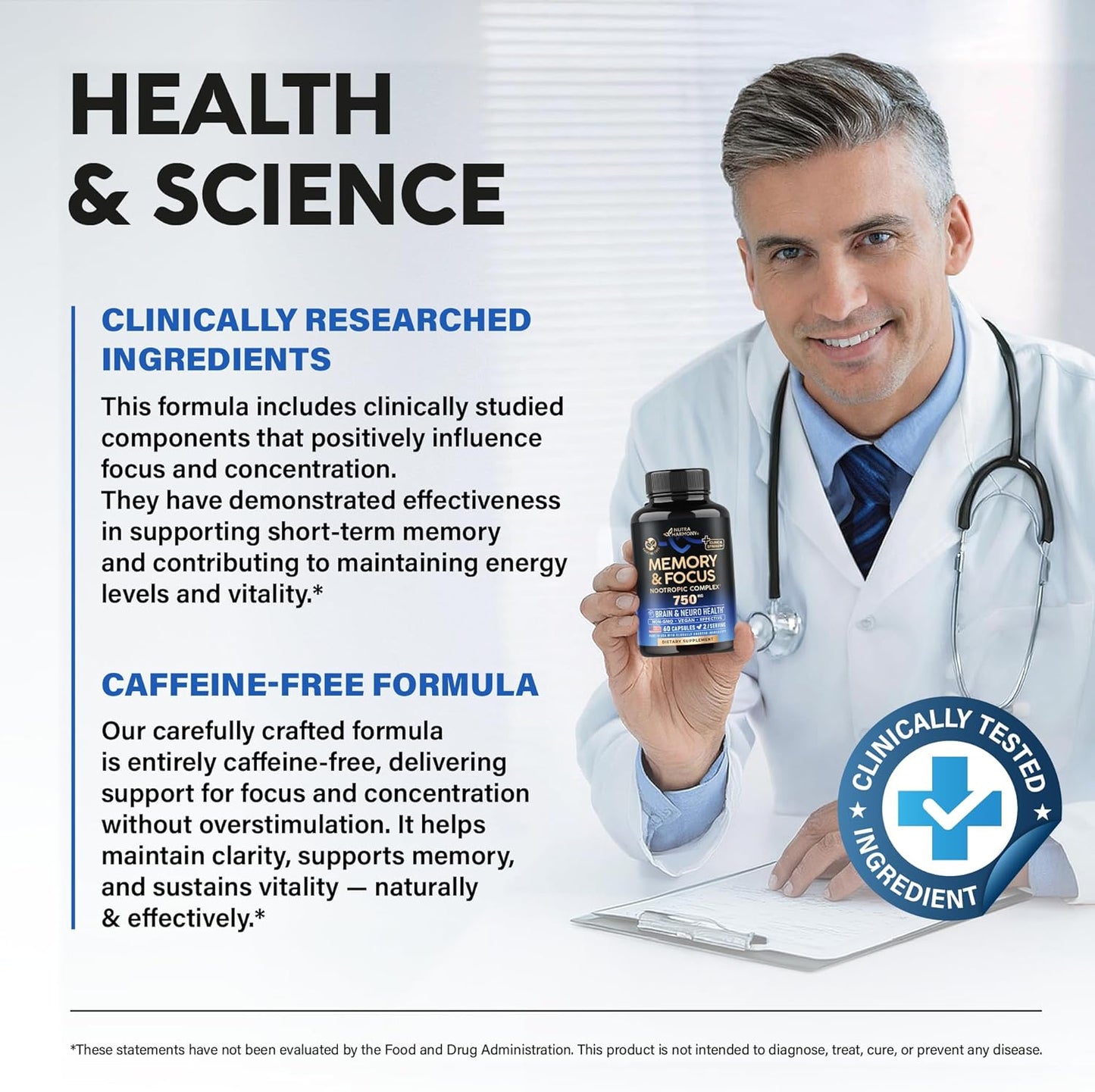 Brain Supplement for Memory & Focus