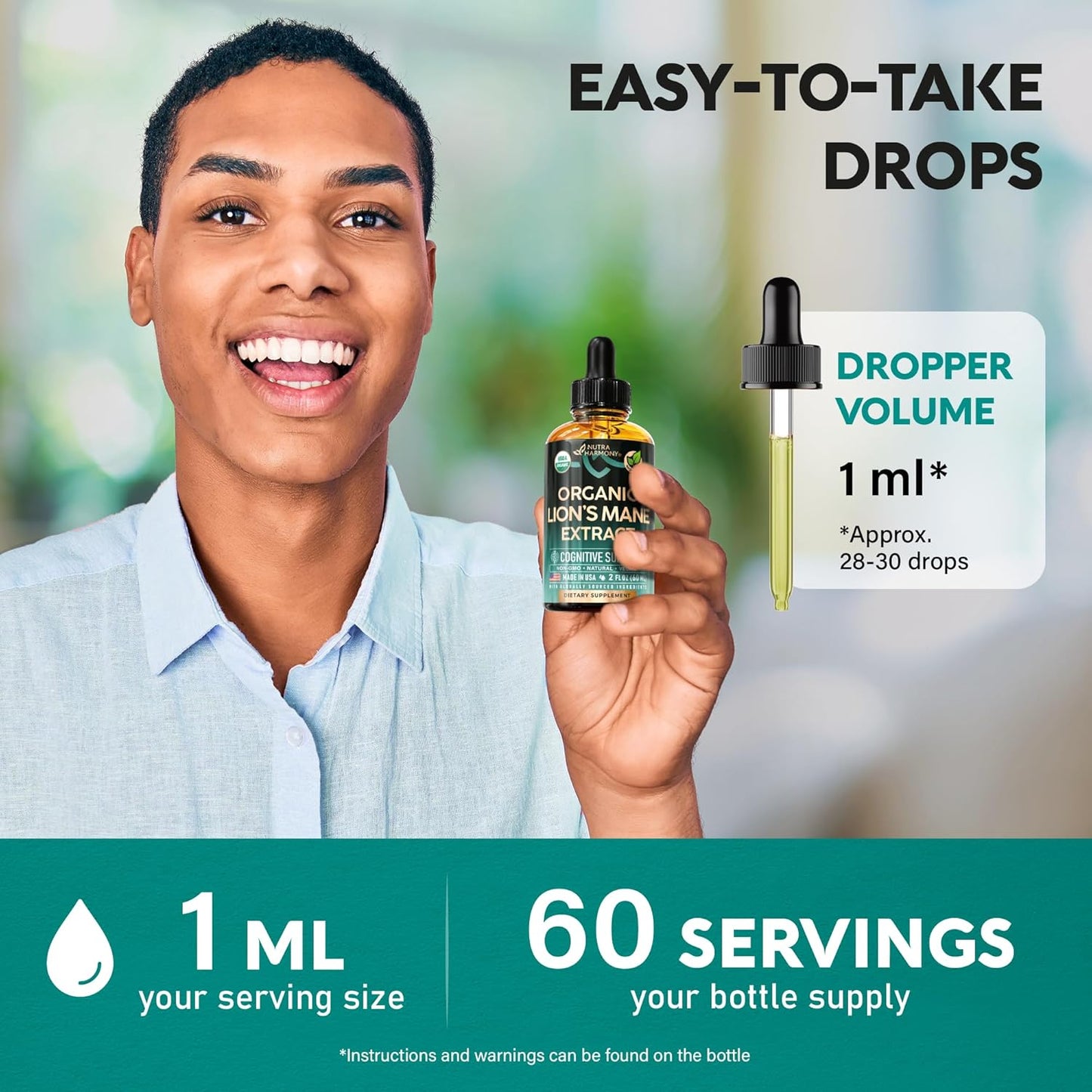 Lion's Mane USDA Organic Drops