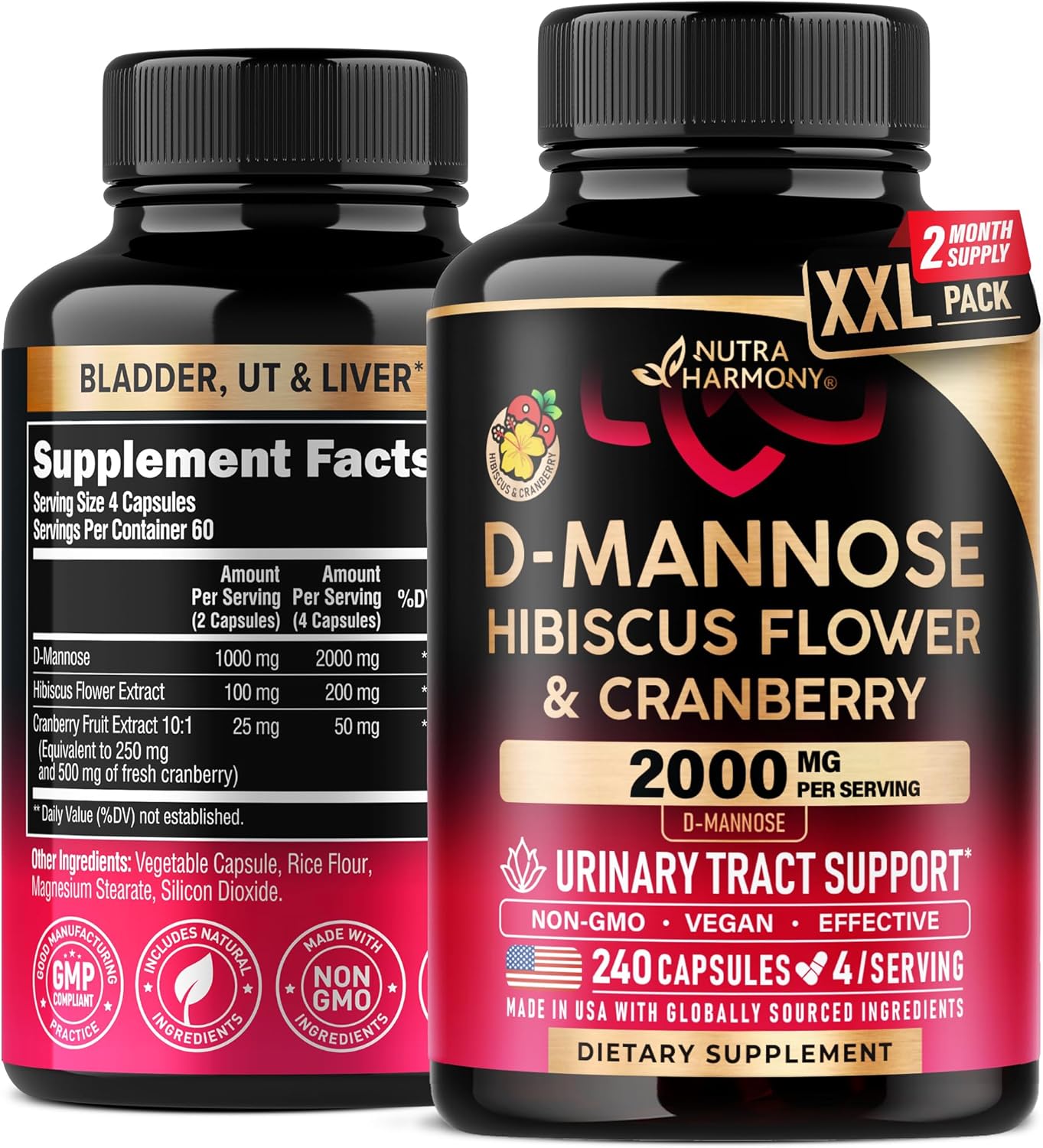 D-Mannose 2000mg Capsules
