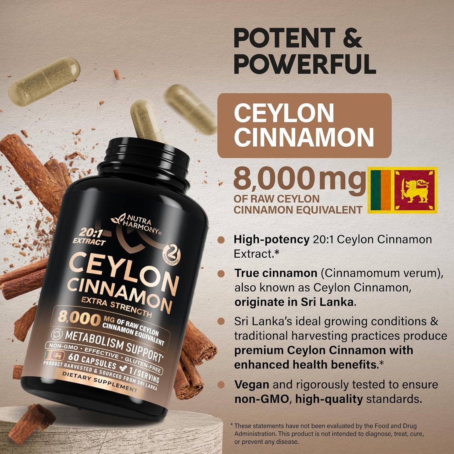 Ceylon Cinnamon Capsules