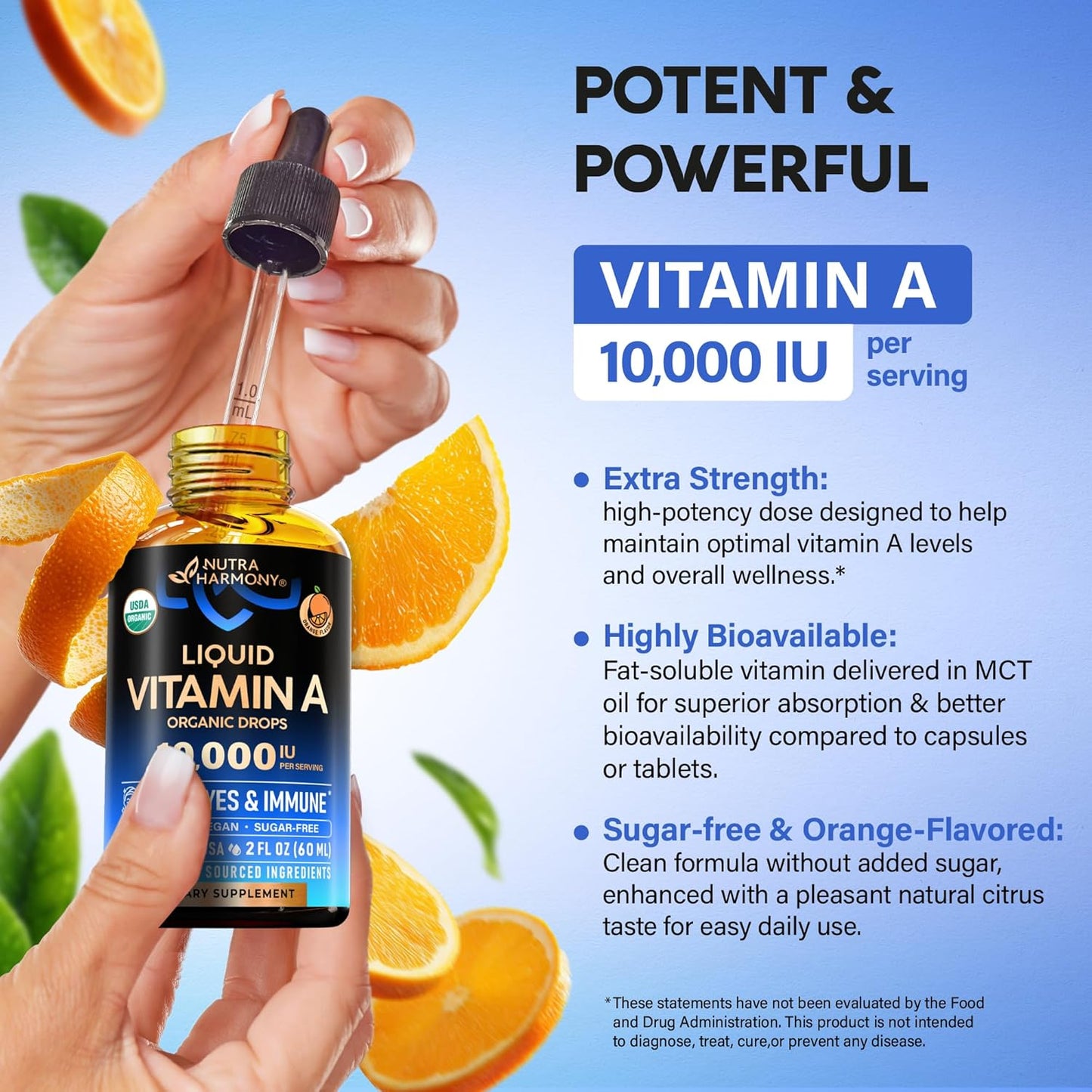 USDA Organic Vitamin A Drops