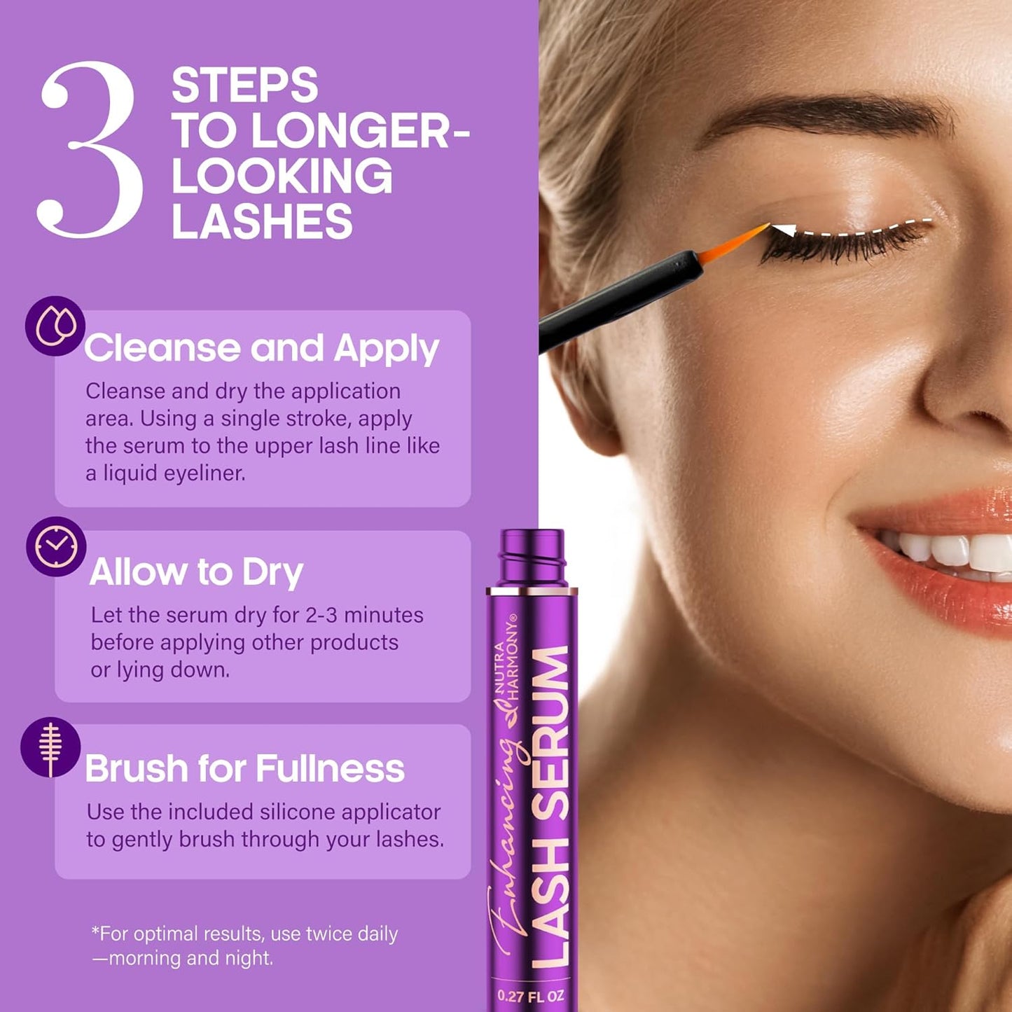 Enhancing Lash Serum for Eyelash Growth