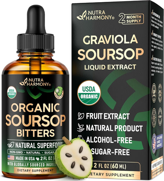 USDA Organic Graviola Soursop Liquid Extract