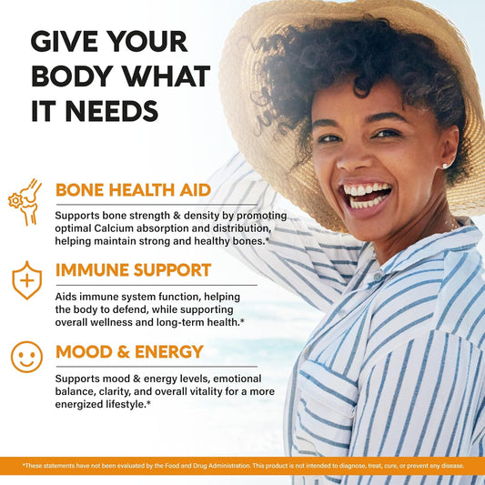 Vitamin D3+K2 with Magnesium, Zinc & Vitamin C & B12