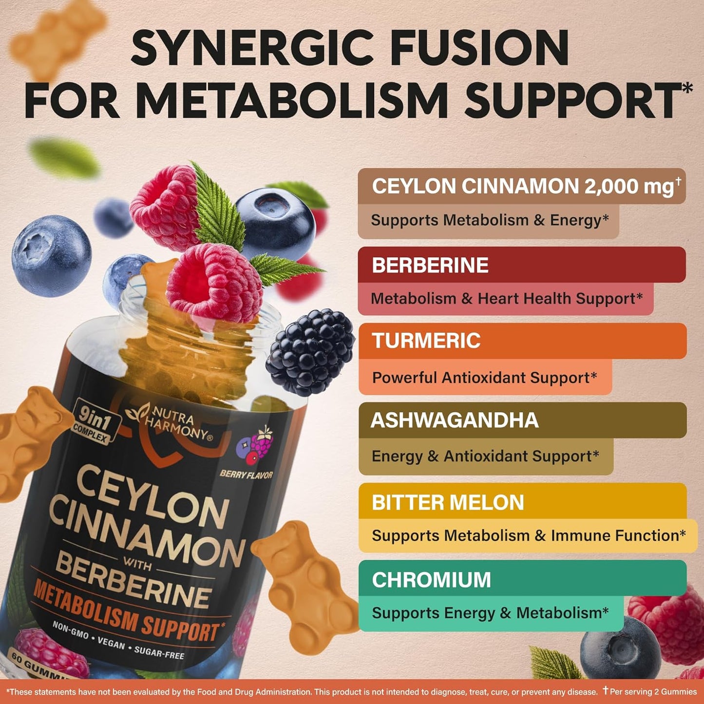 Ceylon Cinnamon Gummies 2000 mg