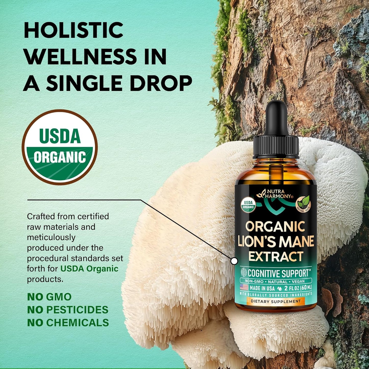 Lion's Mane USDA Organic Drops