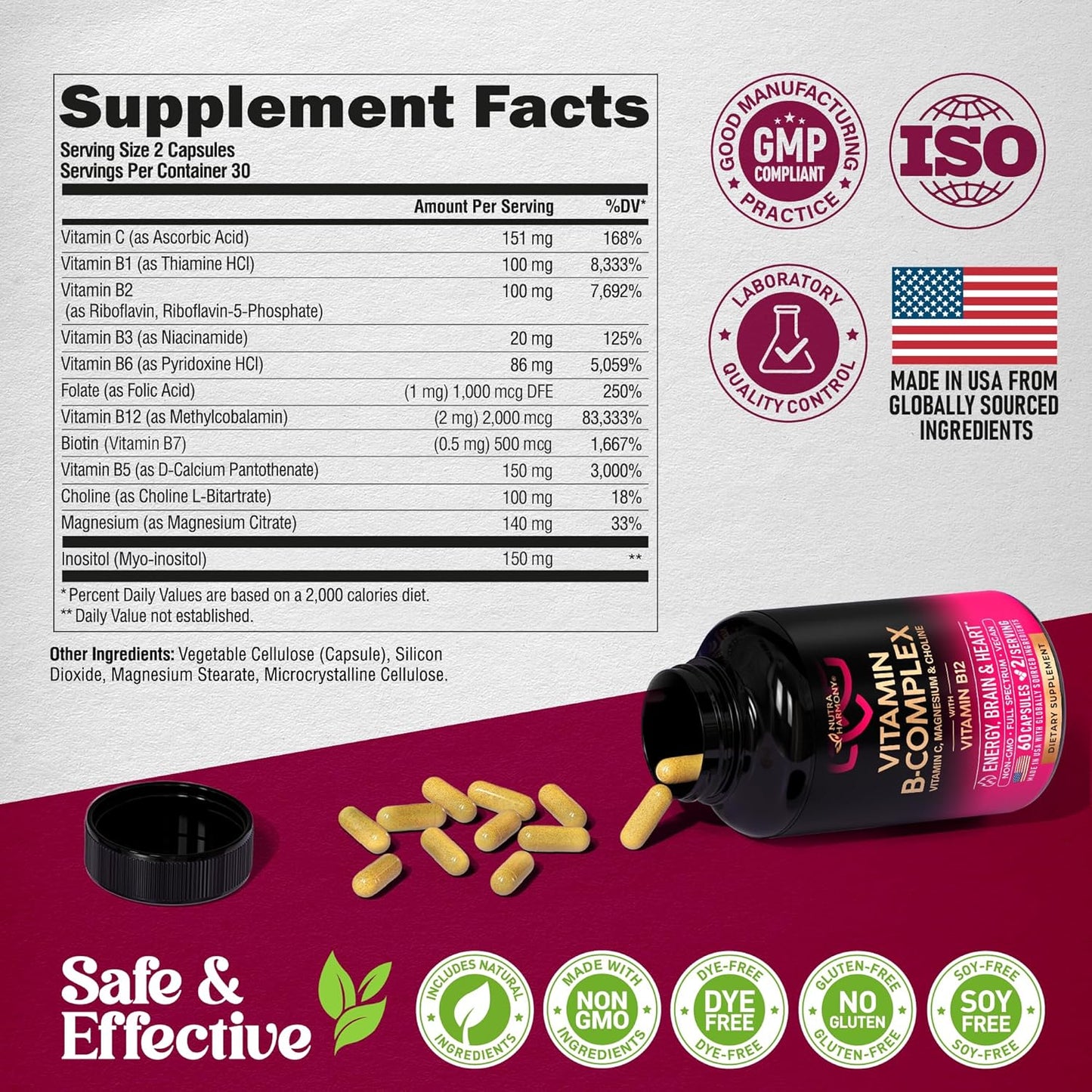 Vitamin B Complex for Men & Women