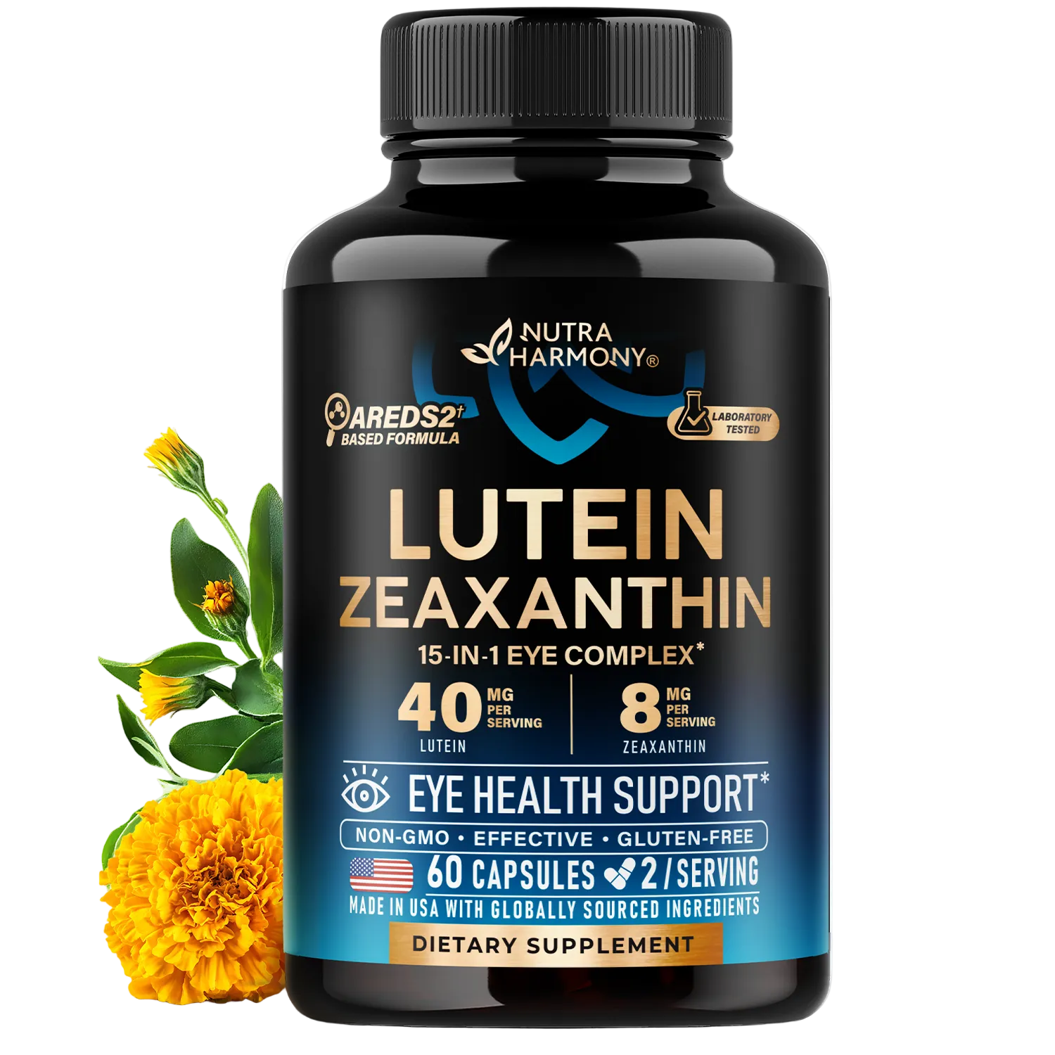 thumbnail image 2 of KAYA Eye Health Supplement – Lutein & Zeaxanthin, Vision Support, 30/60/120 Caps, Exp 07/2027 2 of 3