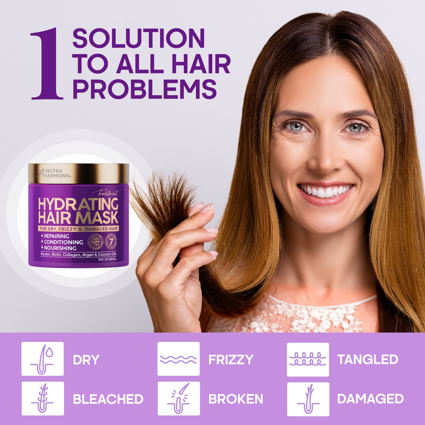 Hydrating Hair Mask for Damaged Hair