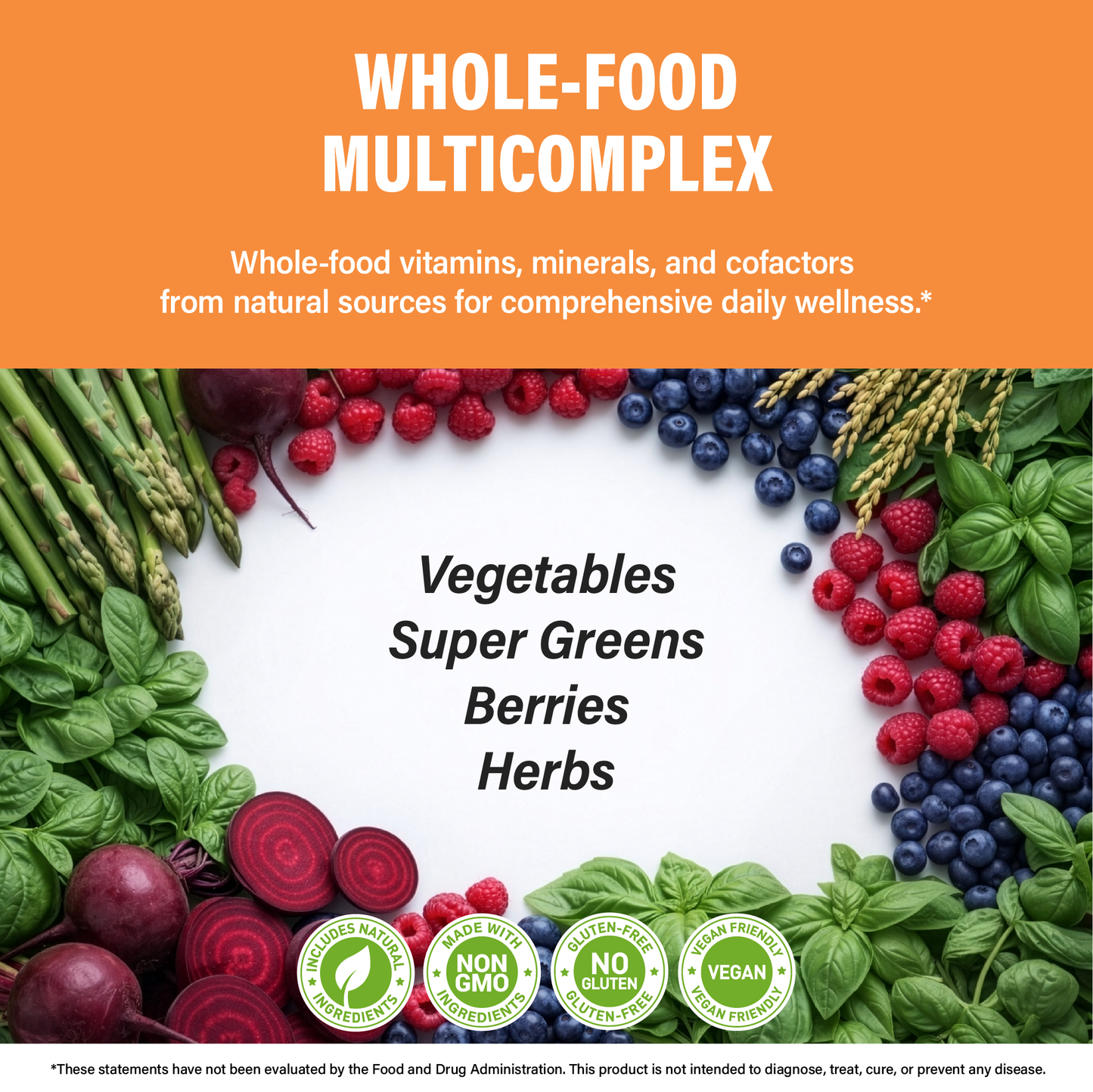 Vitamin B Complex with Astragalus & Whole Food Blend for Energy, Metabolism & Brain