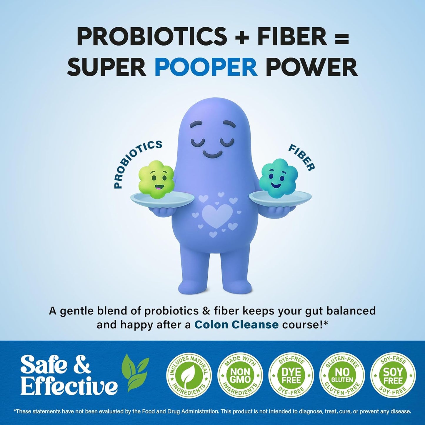 15-Day Colon Cleanse Complex for Women & Men with Probiotics & Fiber