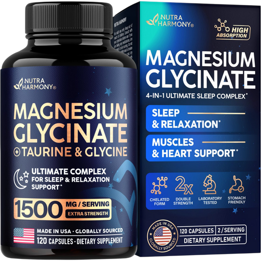Magnesium Glycinate with Glycine and Taurine for Sleep & Relaxation Support