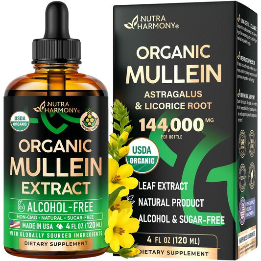 USDA Organic Mullein Drops for Lungs