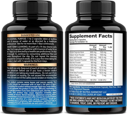 15-Day Colon Cleanse Complex for Women & Men with Probiotics & Fiber