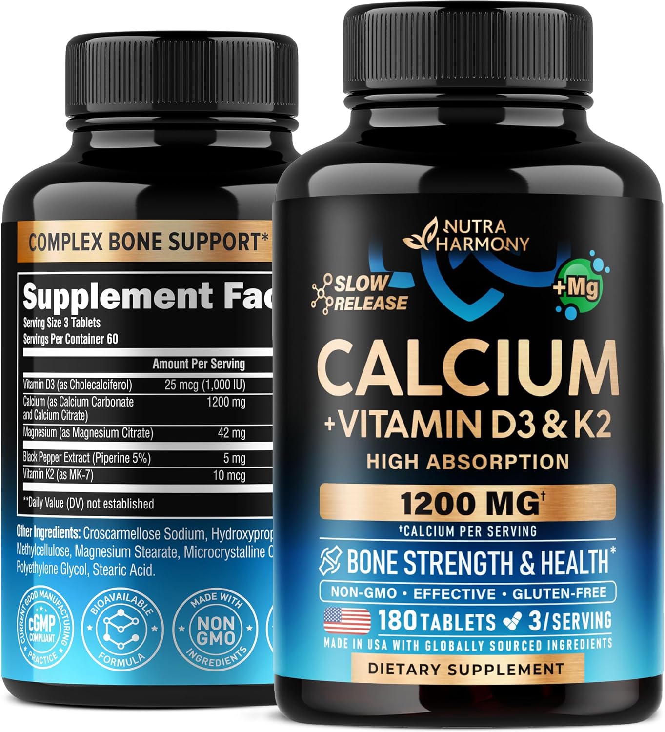 Calcium 1200 mg with Vitamin D3&K2