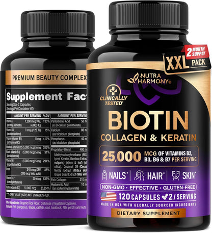 Biotin Vitamins with Collagen & Keratin