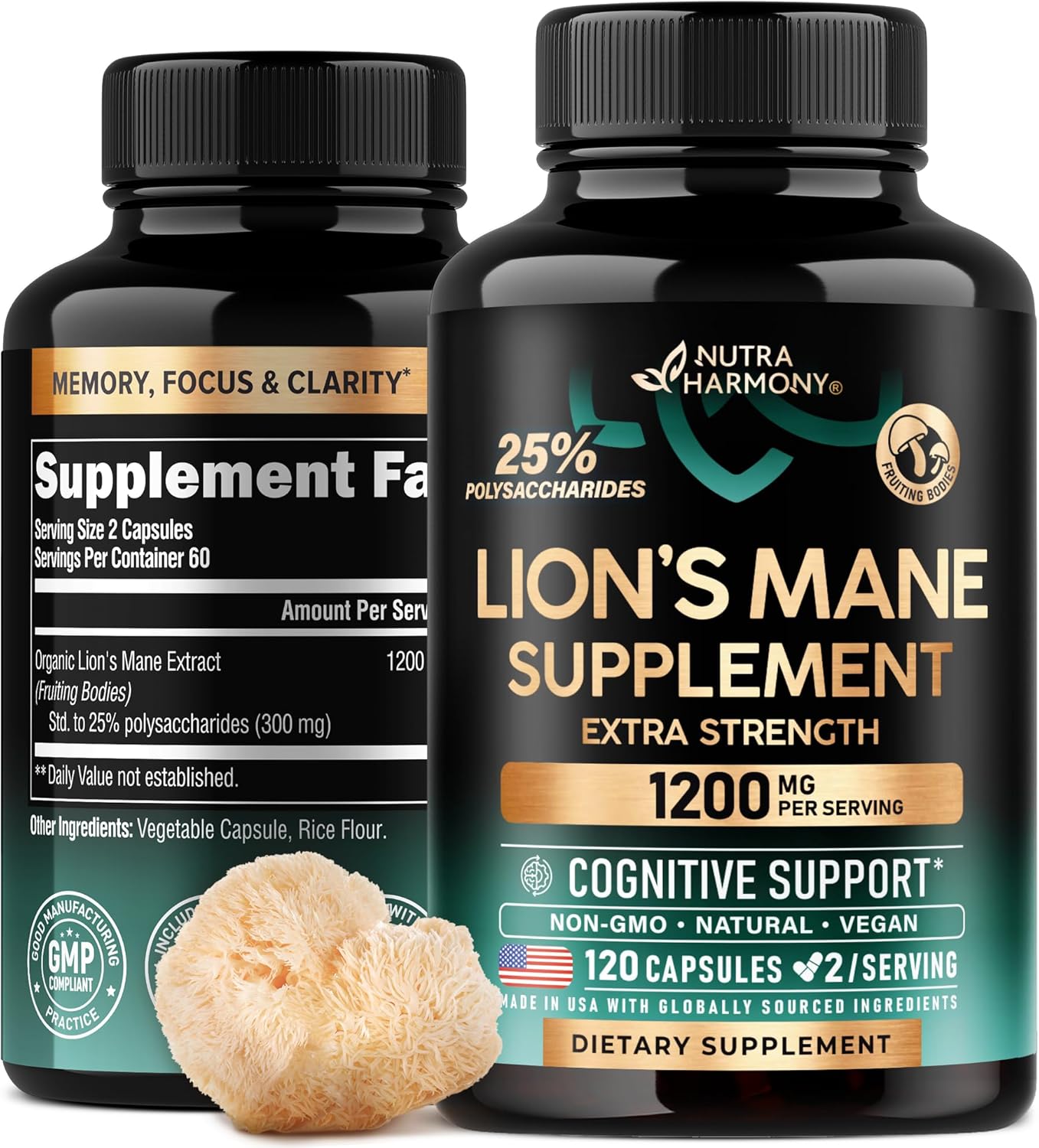 Lion's Mane Supplement Capsules