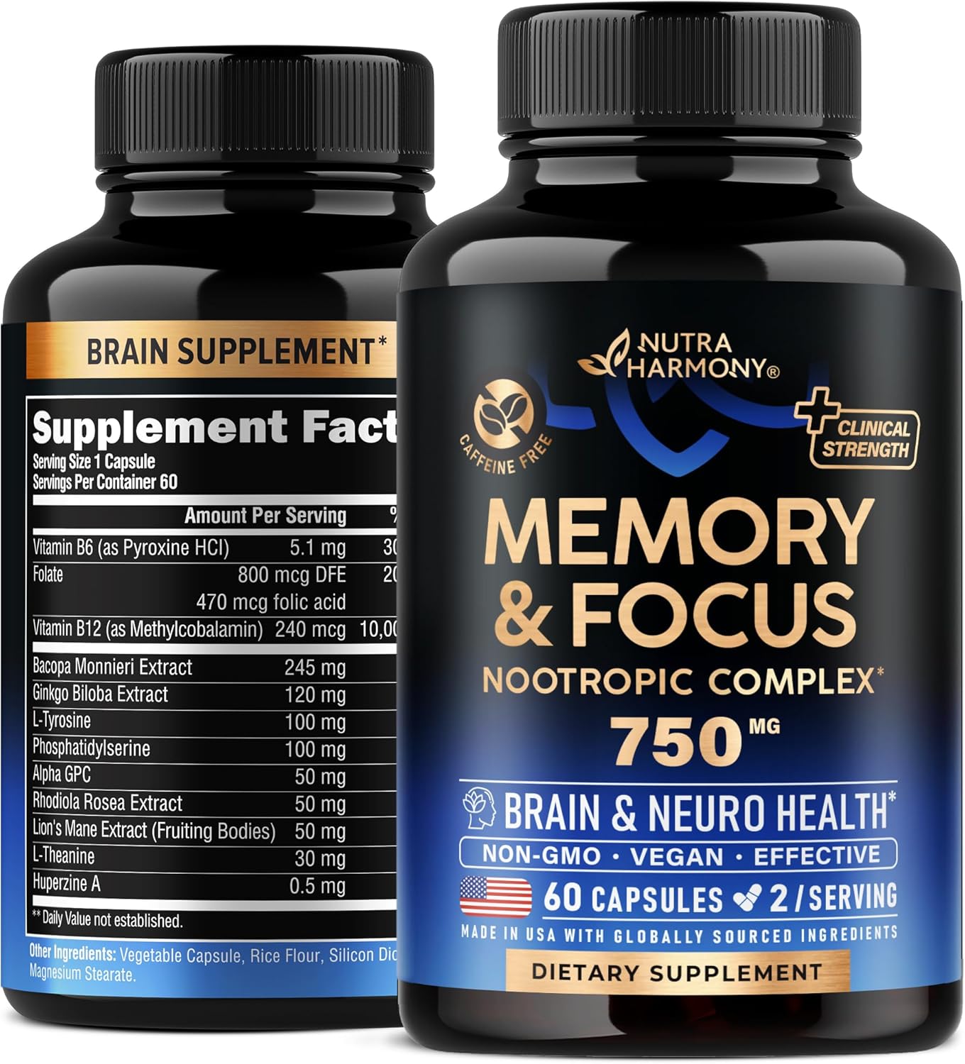 Brain Supplement for Memory & Focus