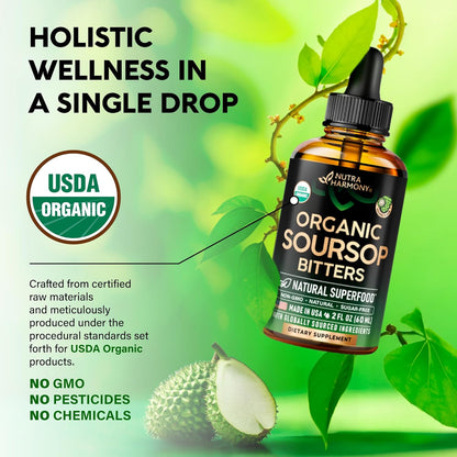 USDA Organic Graviola Soursop Liquid Extract