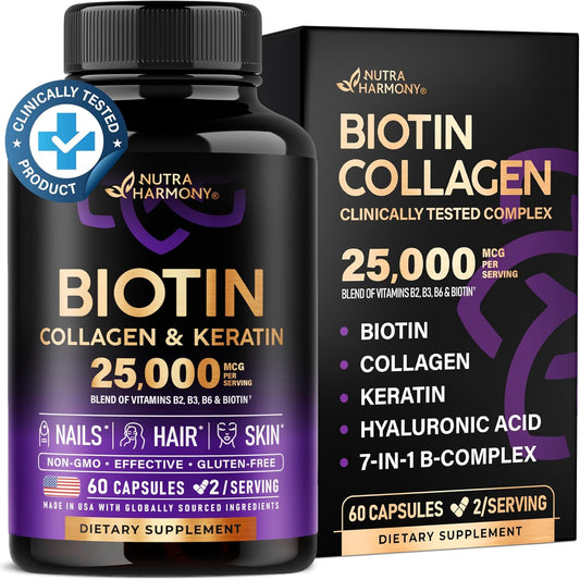 Biotin Vitamins with Collagen & Keratin