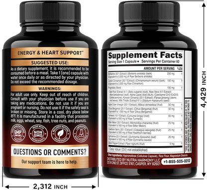 Berberine with Ceylon Cinnamon | Apple Cider Vinegar | Hawthorn Berry | Citrus Bergamot | Bitter Melon