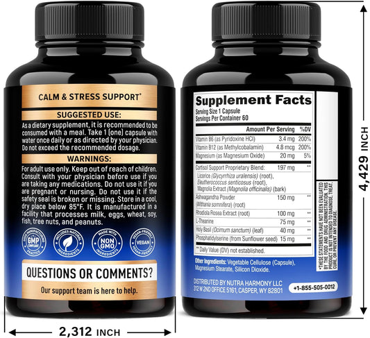 Cortisol Supplement - 11-in-1 Hormone Balance for Women