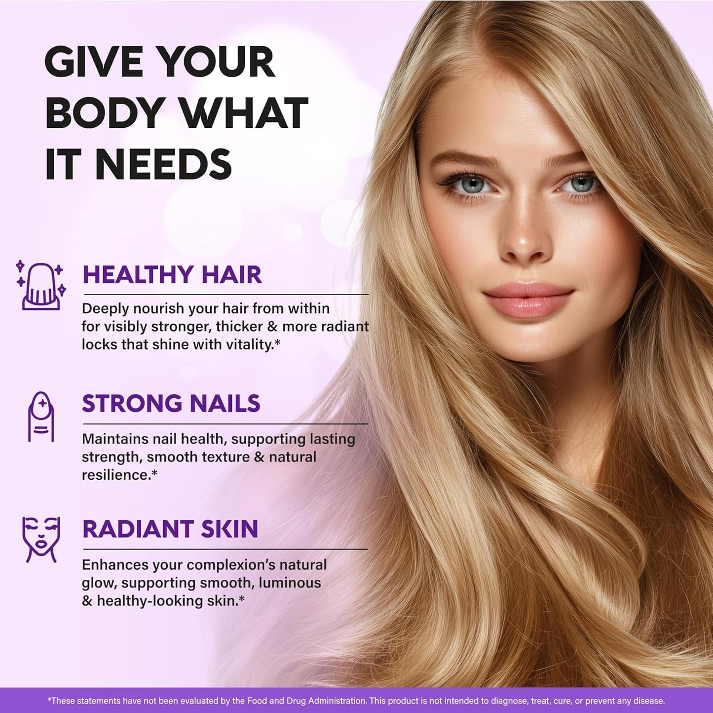 Biotin Softgels with Silicon for Hair Growth Support, Skin & Nails