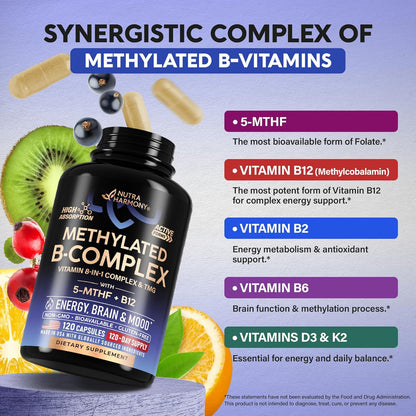 Vitamin B-Complex with Methylfolate & B12