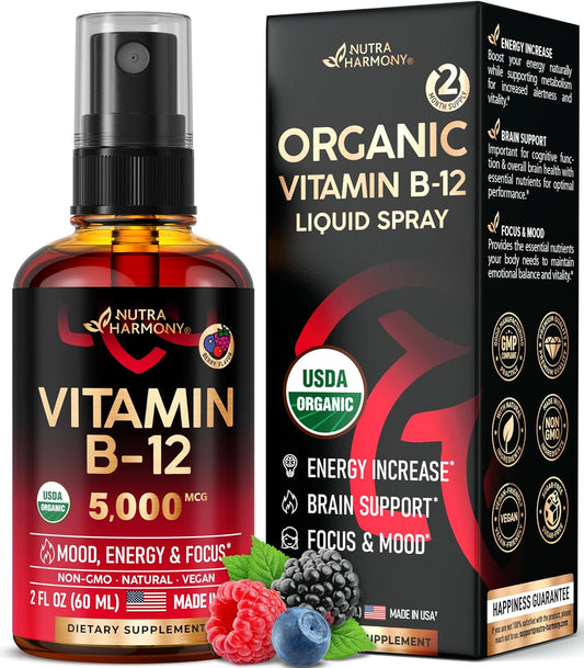 USDA Organic Vitamin B12 Spray