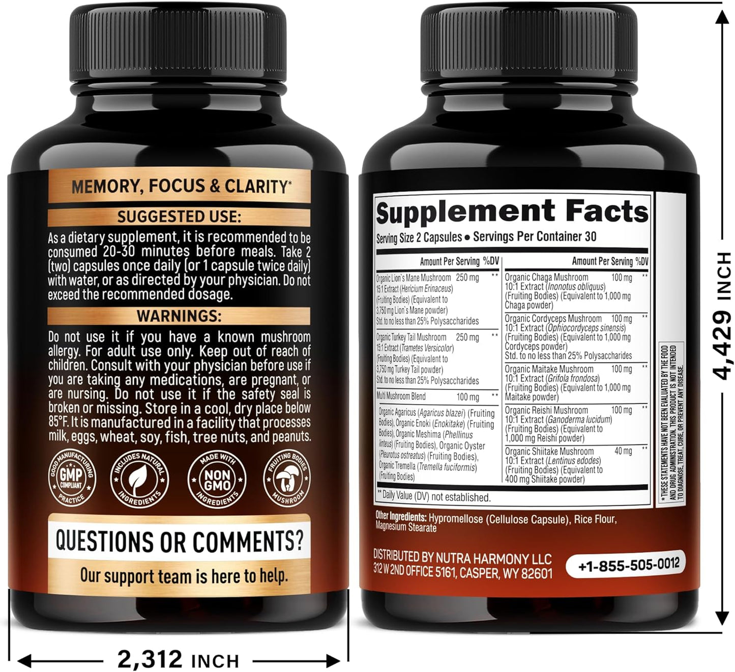Mushroom Supplement Complex