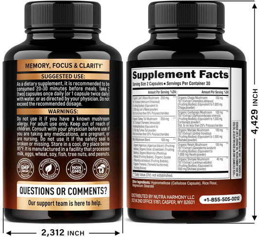 Mushroom Supplement Complex