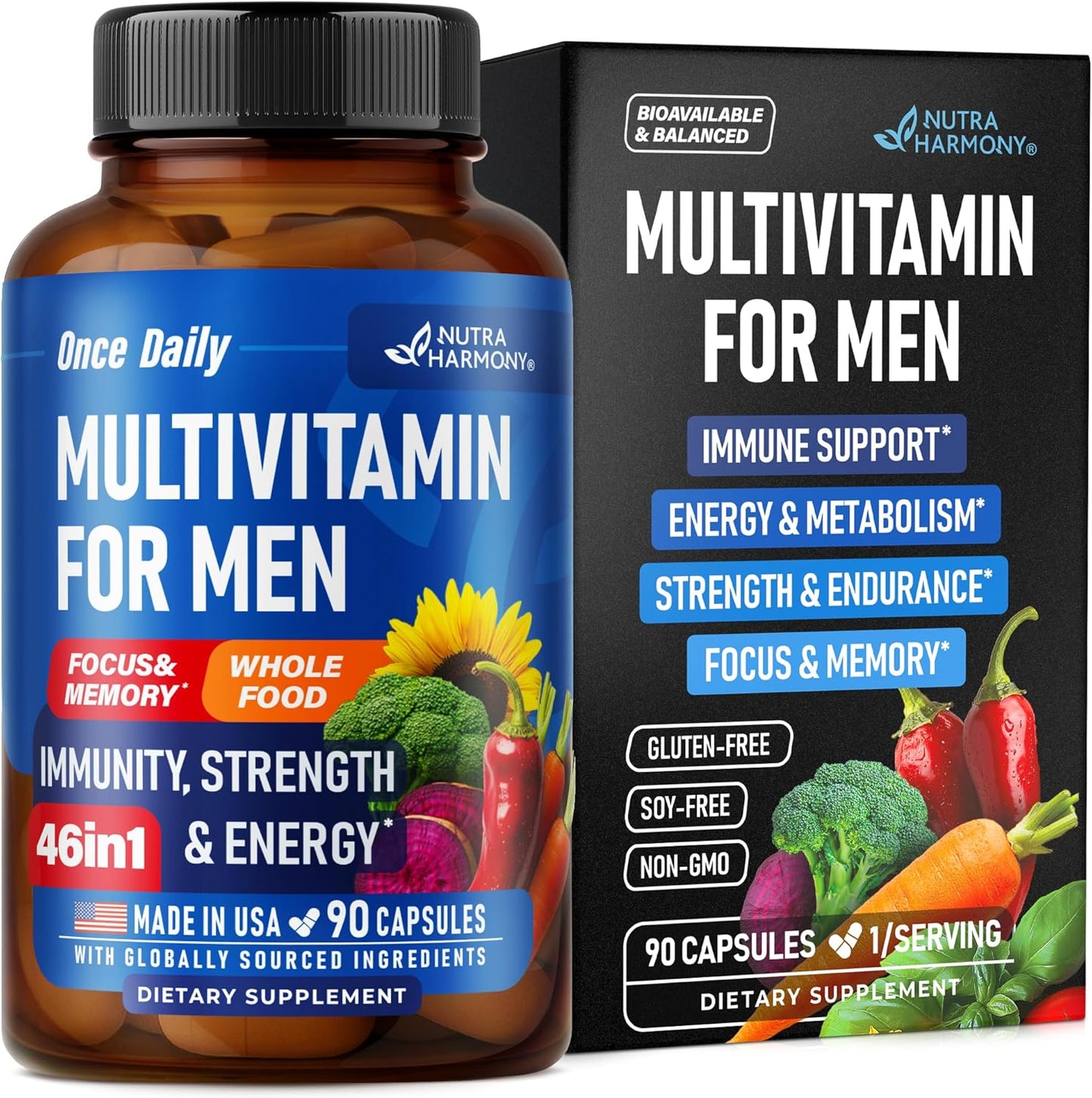 Multivitamin for Men: 46-in-1 Complex