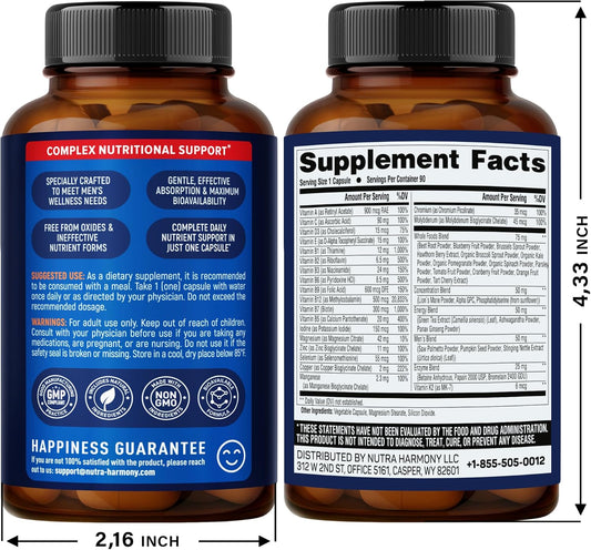 Multivitamin for Men: 46-in-1 Complex
