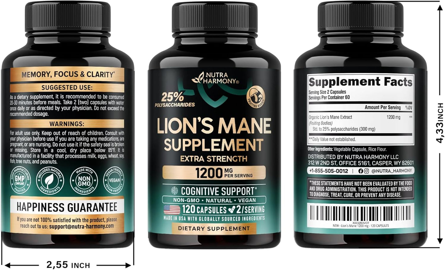 Lion's Mane Supplement Capsules