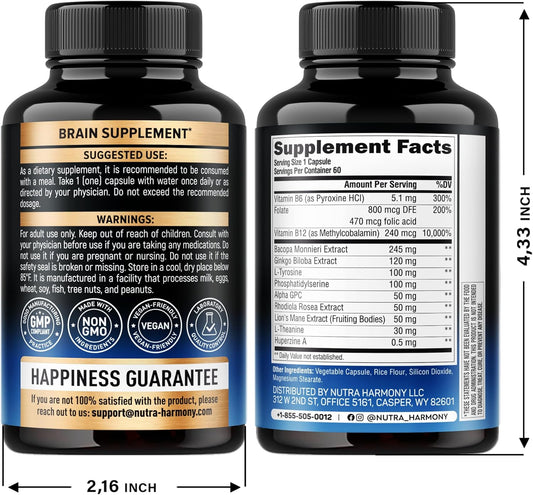 Brain Supplement for Memory & Focus