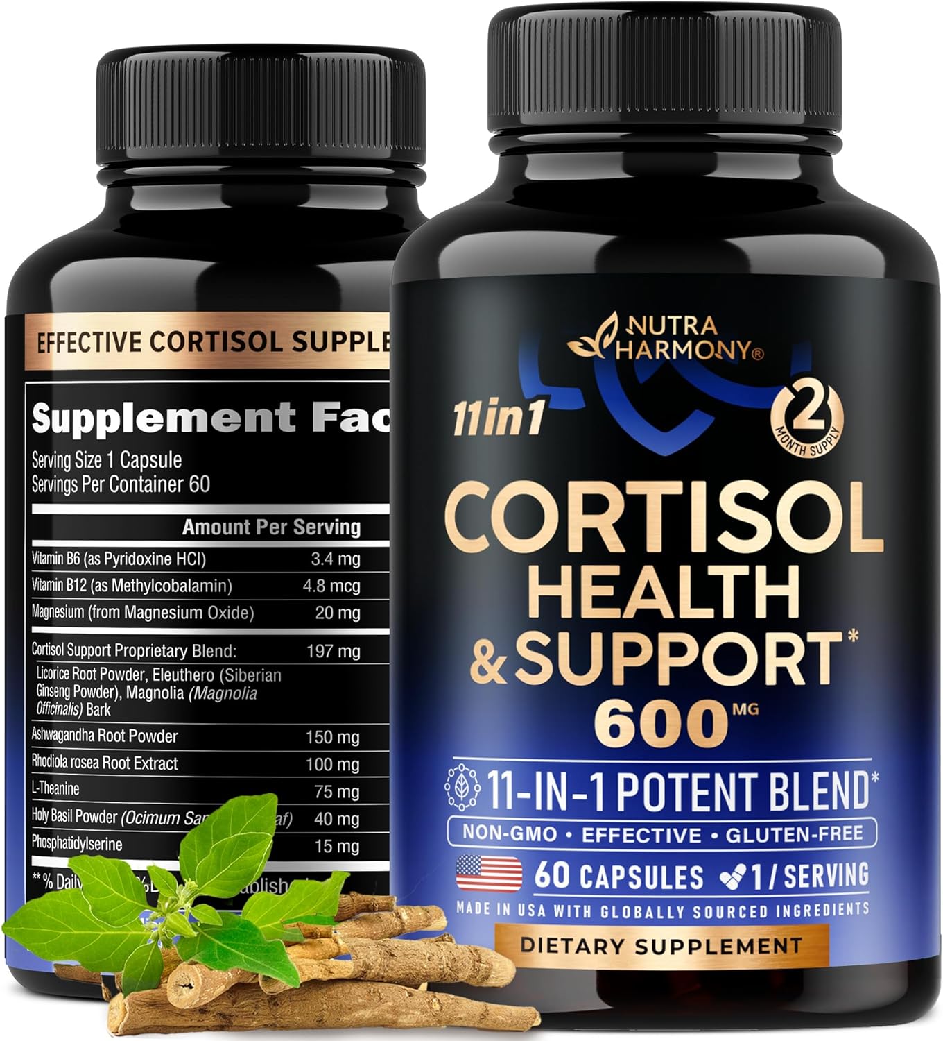 Cortisol Supplement - 11-in-1 Hormone Balance for Women