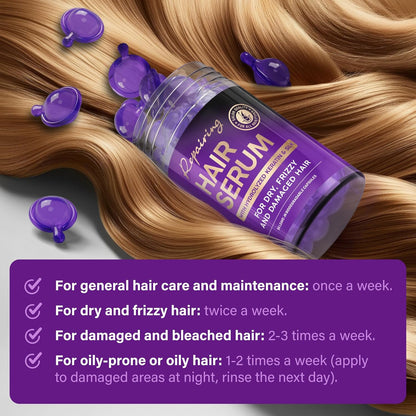 Hydrating Hair Oil Capsules for Damaged Hair