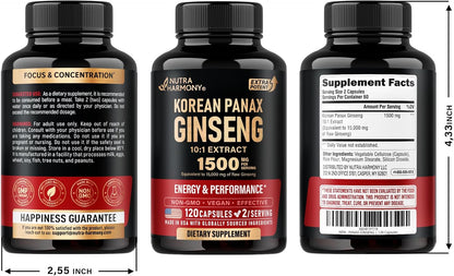 Korean Red Panax Ginseng Supplement for Men