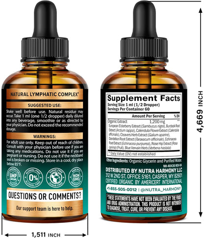 USDA Organic Lymphatic Drainage Drops