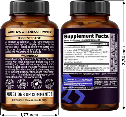 Probiotics for Women with Prebiotics & Fiber