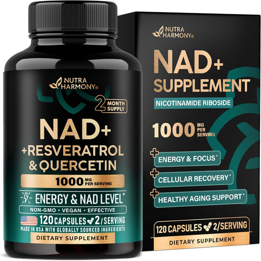 NAD+ Supplement with Resveratrol & Quercetin