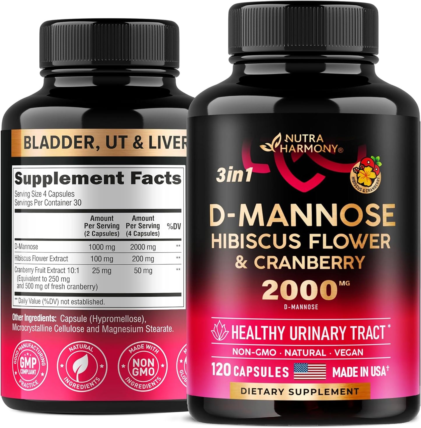 D-Mannose 2000mg Capsules