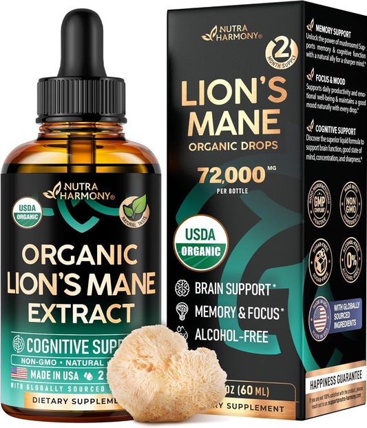 Lion's Mane USDA Organic Drops