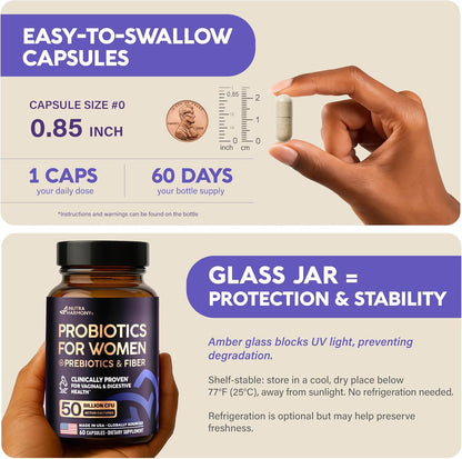 Probiotics for Women with Prebiotics & Fiber