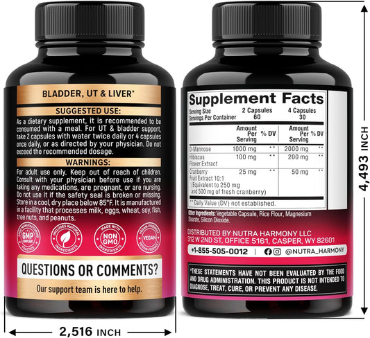 D-Mannose 2000mg Capsules