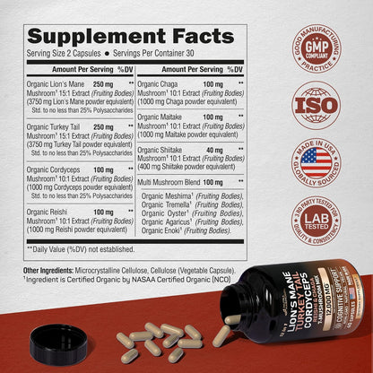 Mushroom Supplement Complex